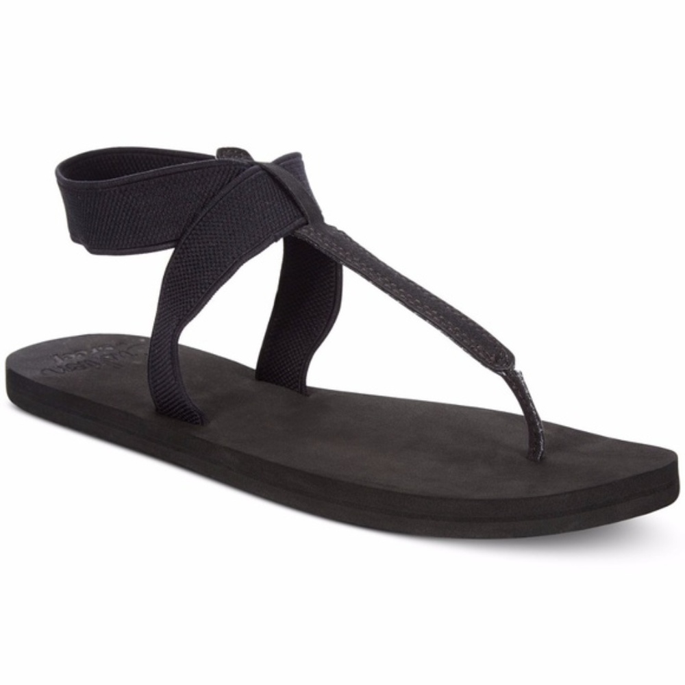 NWT REEF Cushion Moon T-Strap Flat Sandals